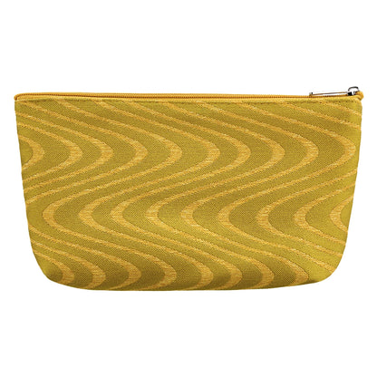 Eklips Yellow Wavy Makeup Bag