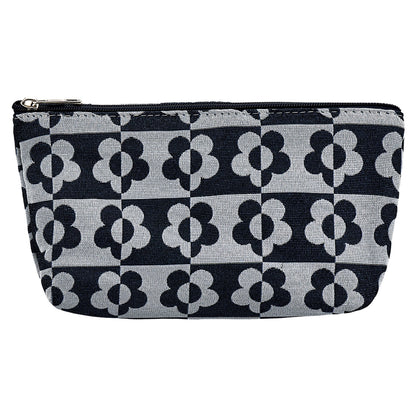 Eklips Black Floral Makeup Bag