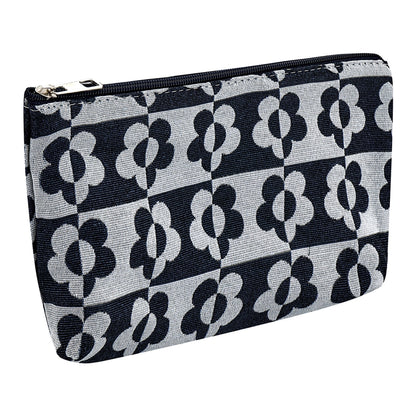 Eklips Black Floral Makeup Bag