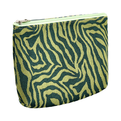 Eklips Khaki Zebra Makeup Bag