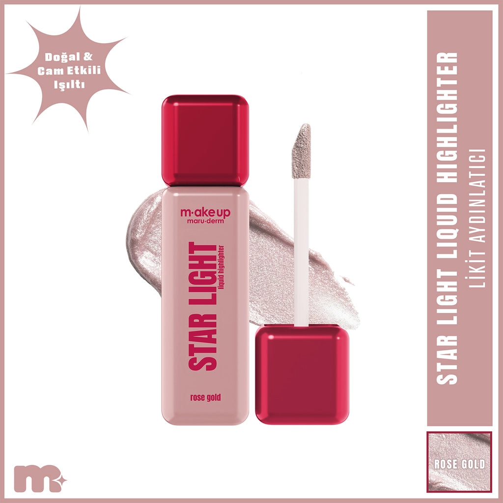 Maruderm Make Up Star Light Liquid Illuminator Rose Gold