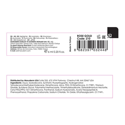 Maruderm Make Up Star Light Liquid Illuminator Rose Gold