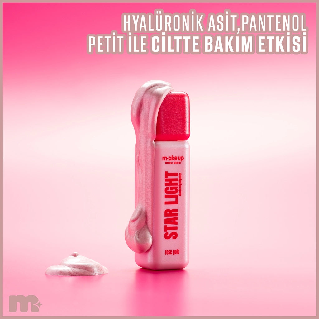 Maruderm Make Up Star Light Liquid Illuminator Rose Gold