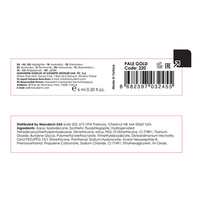 Maruderm Make Up Star Light Liquid Illuminator Pale Gold