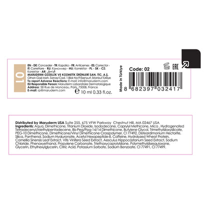 Maruderm Make Up Cover Crush Concealer No: 01