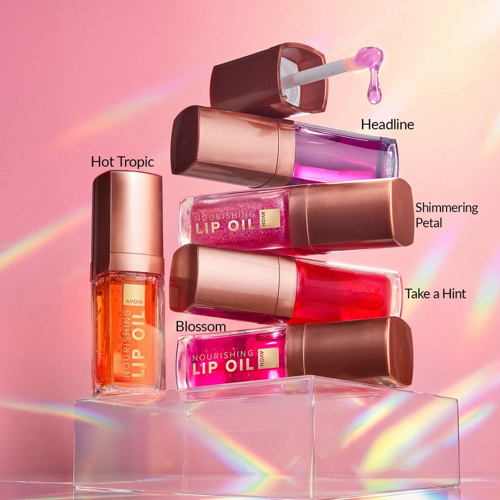 Avon Lip Oil Nourishing Lip Care Oil Shimmering Petal