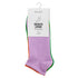 Eklips 3-Piece Colorful Unisex Athlete Sneaker Socks Orange Lilac Green
