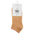 Eklips 3 Pack Unisex Athlete Sneaker Socks Purple Orange Beige