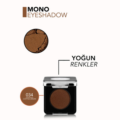 Flormar Mono High Pigmented Single Pearlescent Eye Shadow 034 Coffee Break