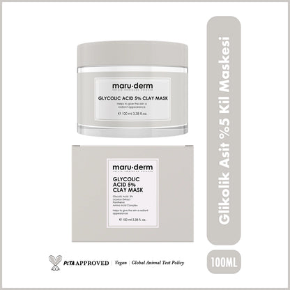 Maruderm Glycolic Acid 5% Clay Face Mask 100 ml