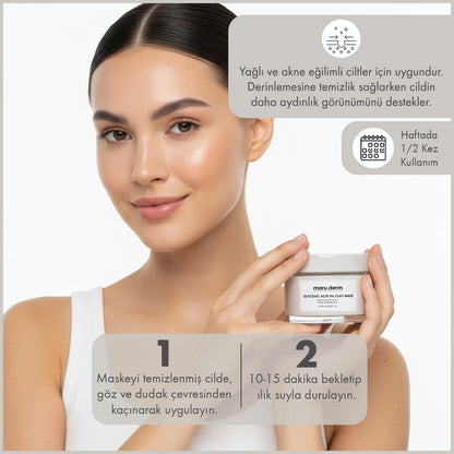 Maruderm Glycolic Acid 5% Clay Face Mask 100 ml