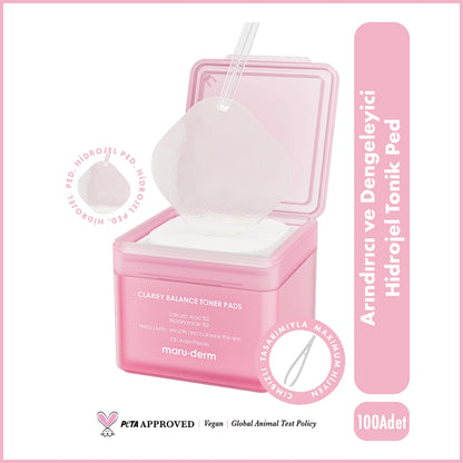 Maruderm Purifying and Balancing (Clarify Balance) Tonic Pad 100 Pcs
