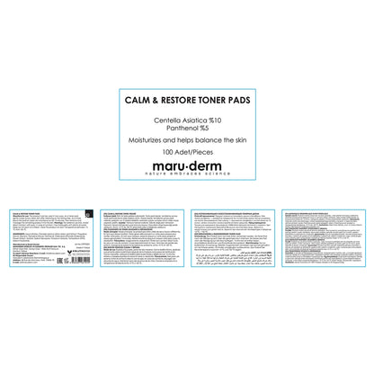 Maruderm Soothing and Repairing (Calme &amp; Restore) Tonic Pad 100 Pieces