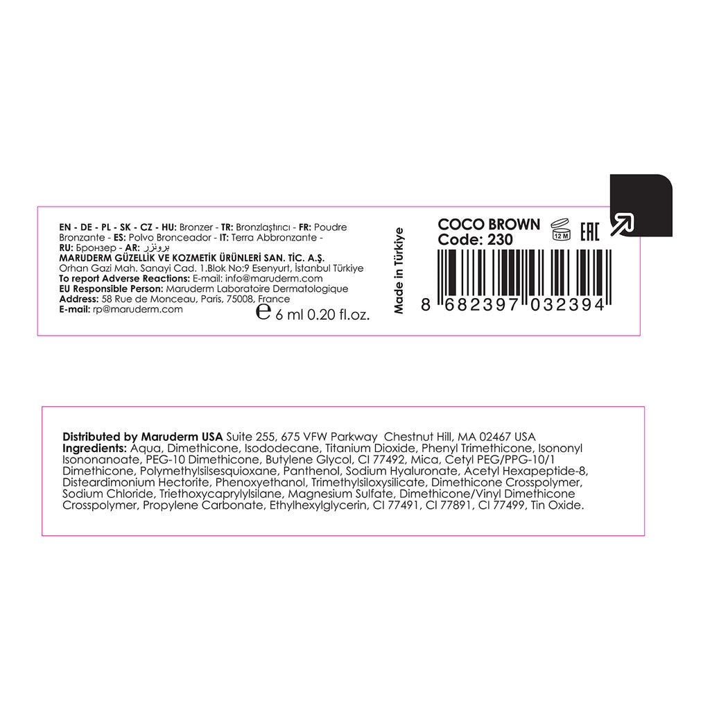 Maruderm Make Up Sunshine Liquid Bronzer Coco Brown