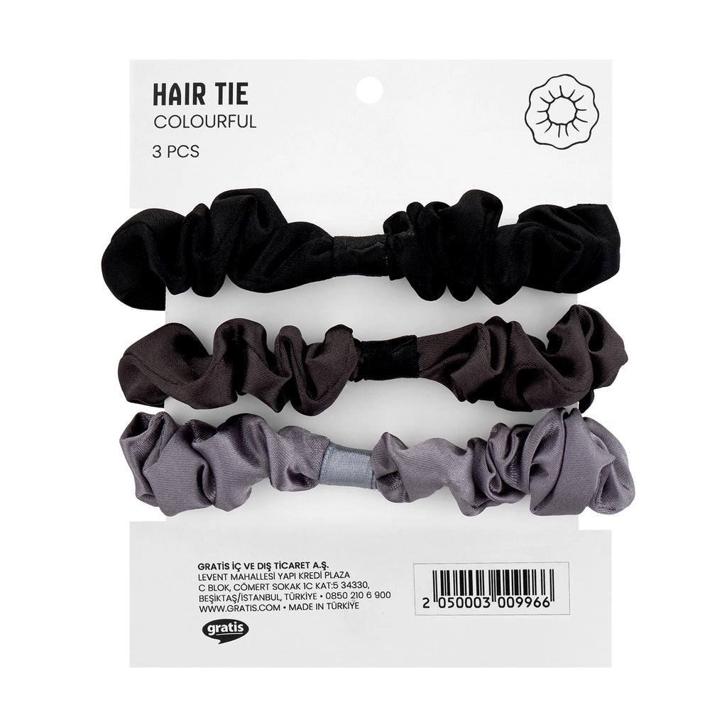 Eklips Satin 3-Piece Rubber Buckle Black