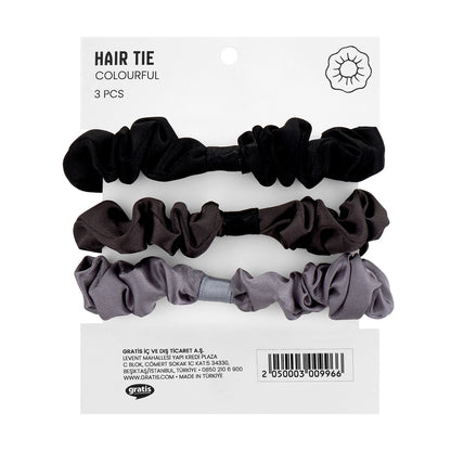 Eklips Satin 3-Piece Rubber Buckle Black