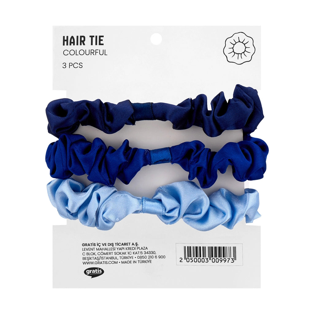 Eklips Satin 3-Piece Elastic Buckle Blue