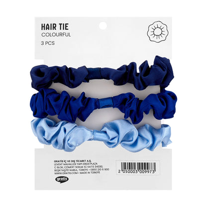 Eklips Satin 3-Piece Elastic Buckle Blue