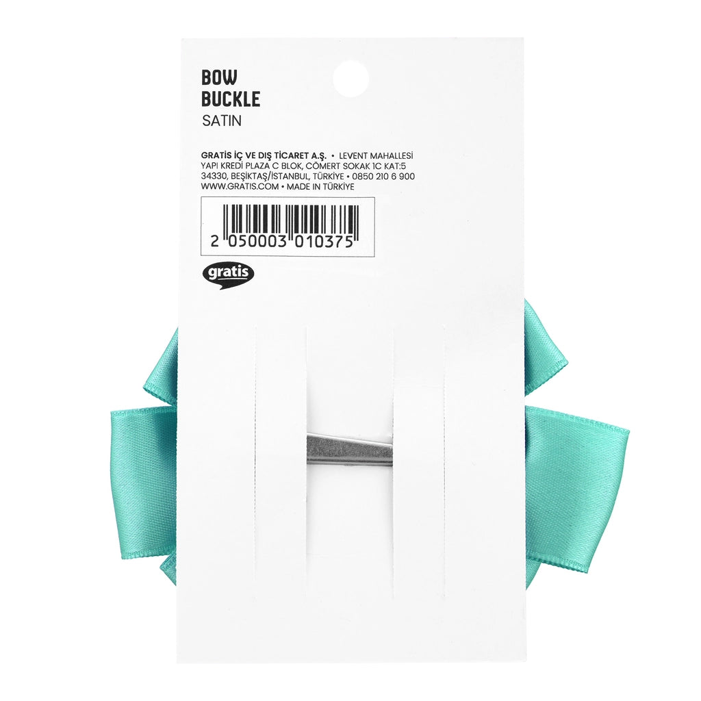 Eklips Satin Bow Ribbon Buckle Green