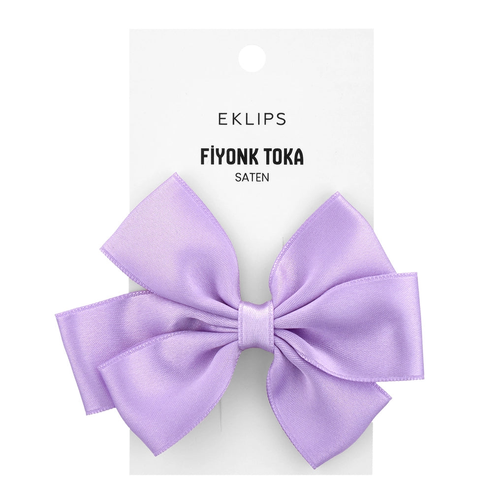 Eklips Satin Bow Ribbon Buckle Dusty Pink