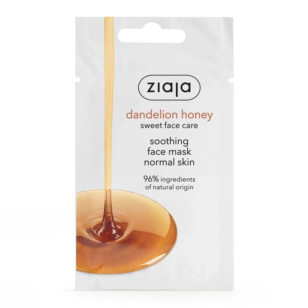 Ziaja Soothing Face Mask with Dandelion Honey 7 ml (Normal Skin)
