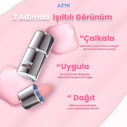 AZTK Liquid Blush Jelly Effect Liquid Blush JC04 Fig Coffee