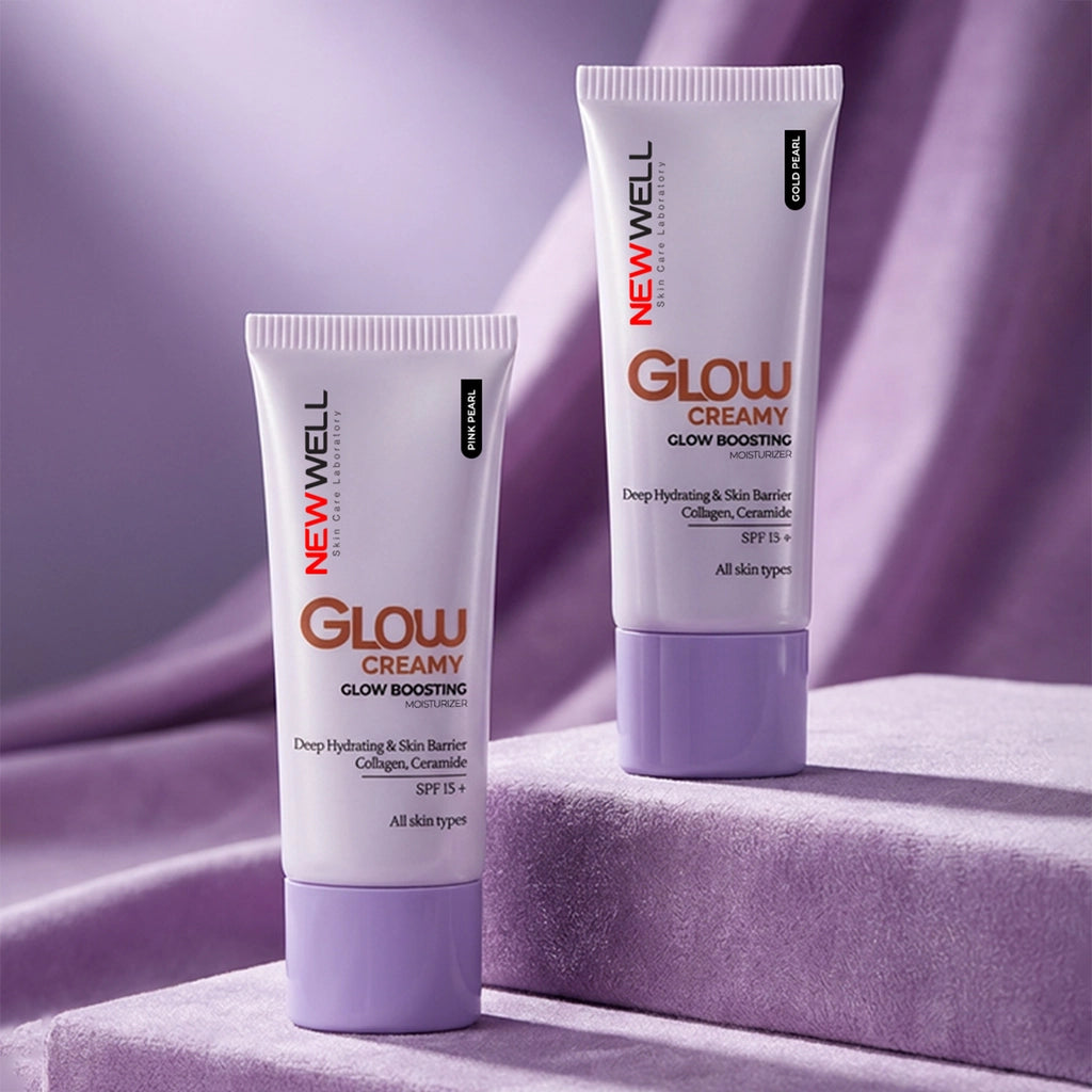 New Well Glow Boosting Radiance SPF 15+ Moisturizing Cream Illuminator 30 ml 02 Gold Pearl