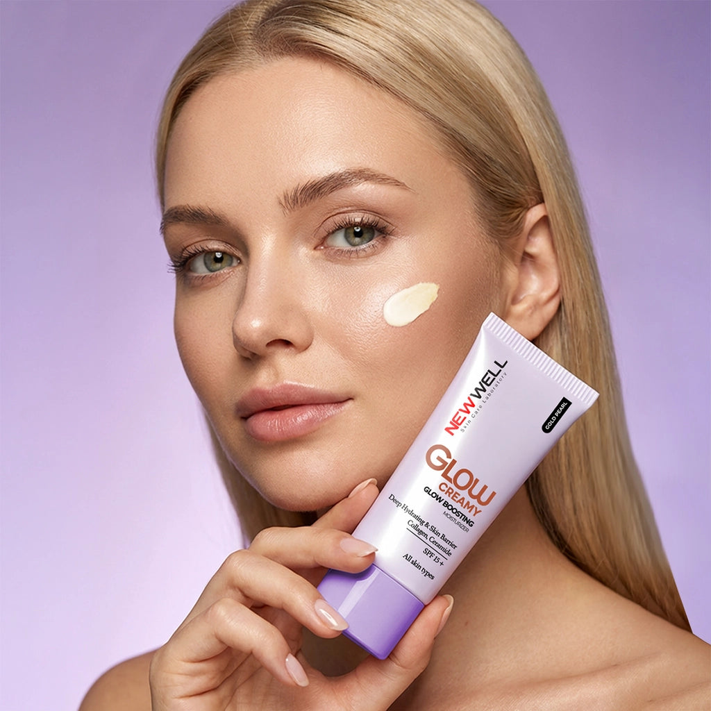 New Well Glow Boosting Radiance SPF 15+ Moisturizing Cream Illuminator 30 ml 02 Gold Pearl
