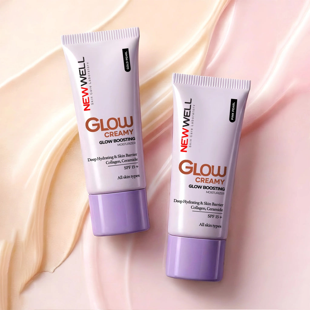 New Well Glow Boosting Radiance SPF 15+ Moisturizing Cream Illuminator 30 ml 02 Gold Pearl
