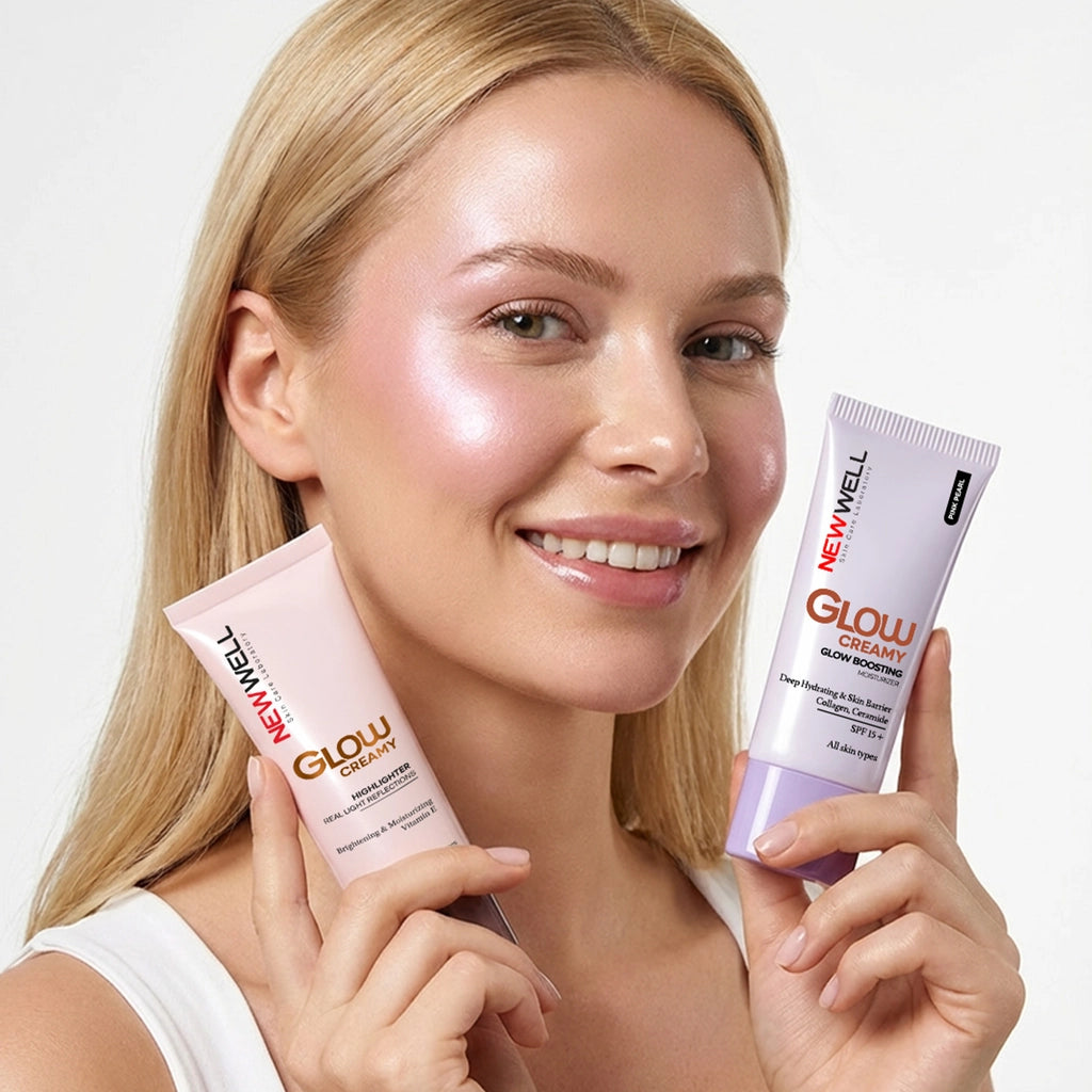 New Well Glow Boosting Shine SPF 15+ Moisturizing Cream Illuminator 30 ml 01 Pink Pearl
