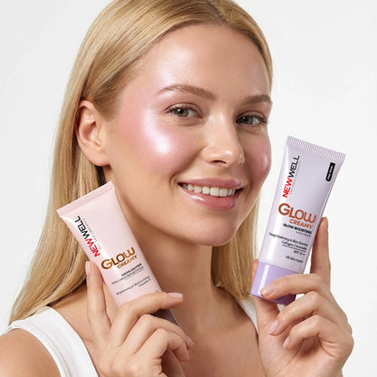 New Well Glow Boosting Shine SPF 15+ Moisturizing Cream Illuminator 30 ml 01 Pink Pearl