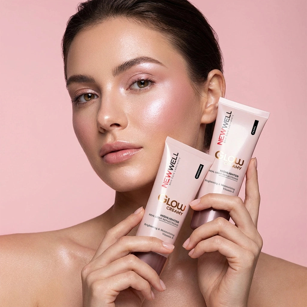 New Well Glow Creamy Highlighter Natural Shimmer Cream Illuminator 30 ml Pearl