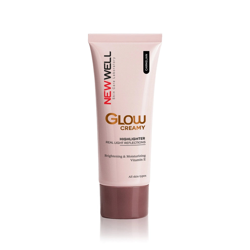 New Well Glow Creamy Highlighter Natural Shimmer Cream Illuminator 30 ml Carnelian