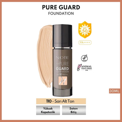 Note Pure Guard Foundation Foundation 120 Yellow Undertone