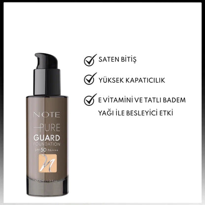 Note Pure Guard Foundation Foundation 120 Yellow Undertone