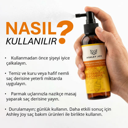 Ashley Joy Herbal Exosome Supported Anti-hair Loss Tonic Hair Spray 150 ml