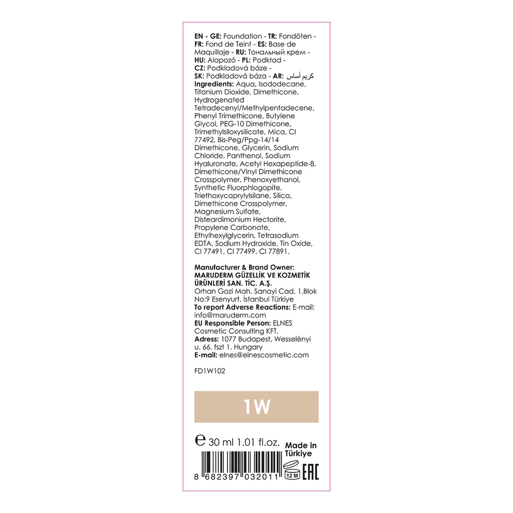 Maruderm Make Up Your Shades Foundation 1W