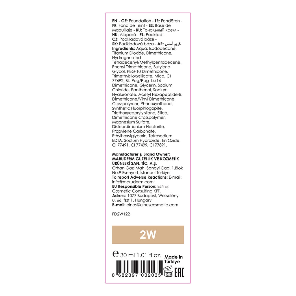 Maruderm Make Up Your Shades Foundation 2W