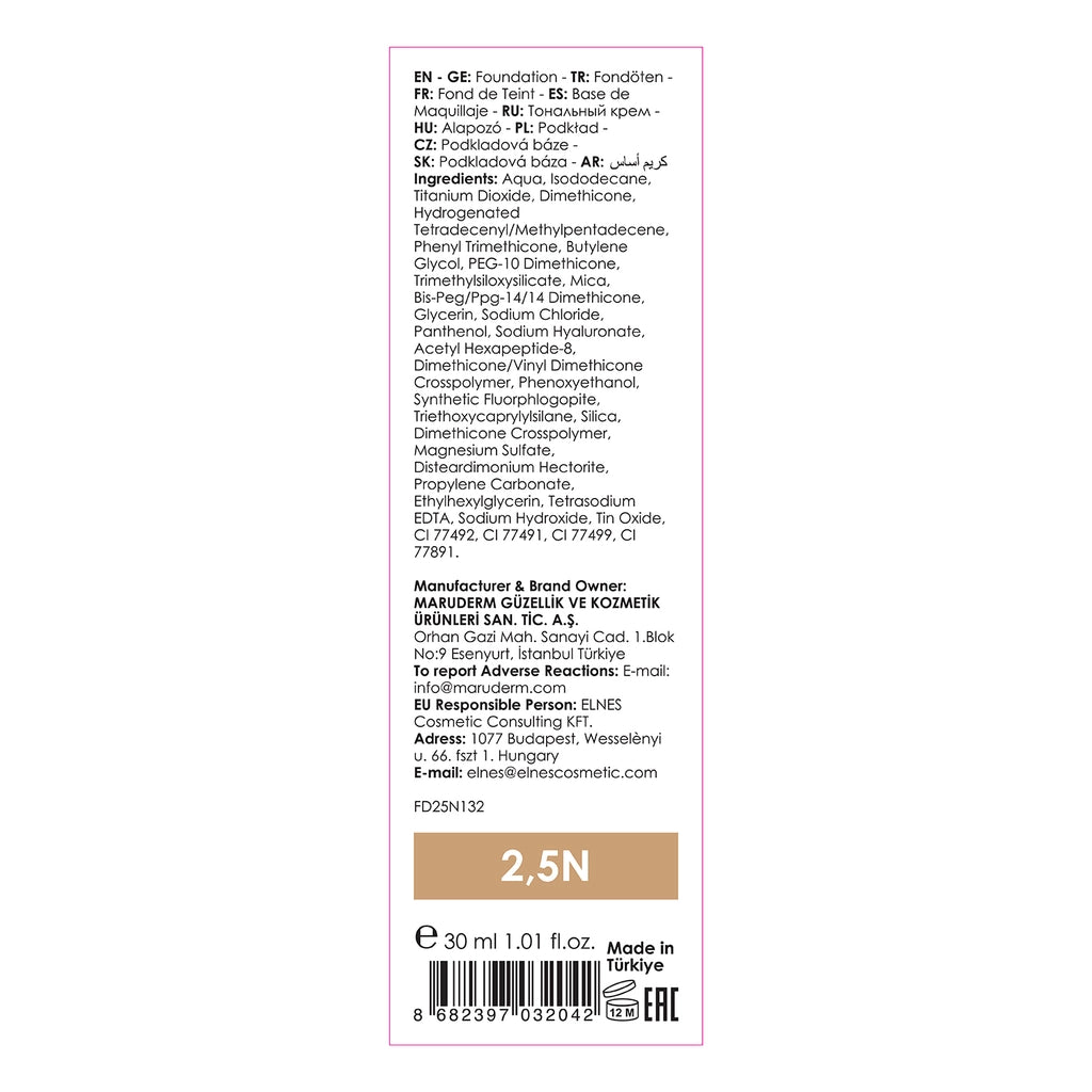 Maruderm Make Up Your Shades Foundation 2,5N