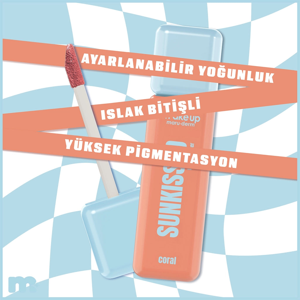 Maruderm Make Up Sunkissed Liquid Blush Coral