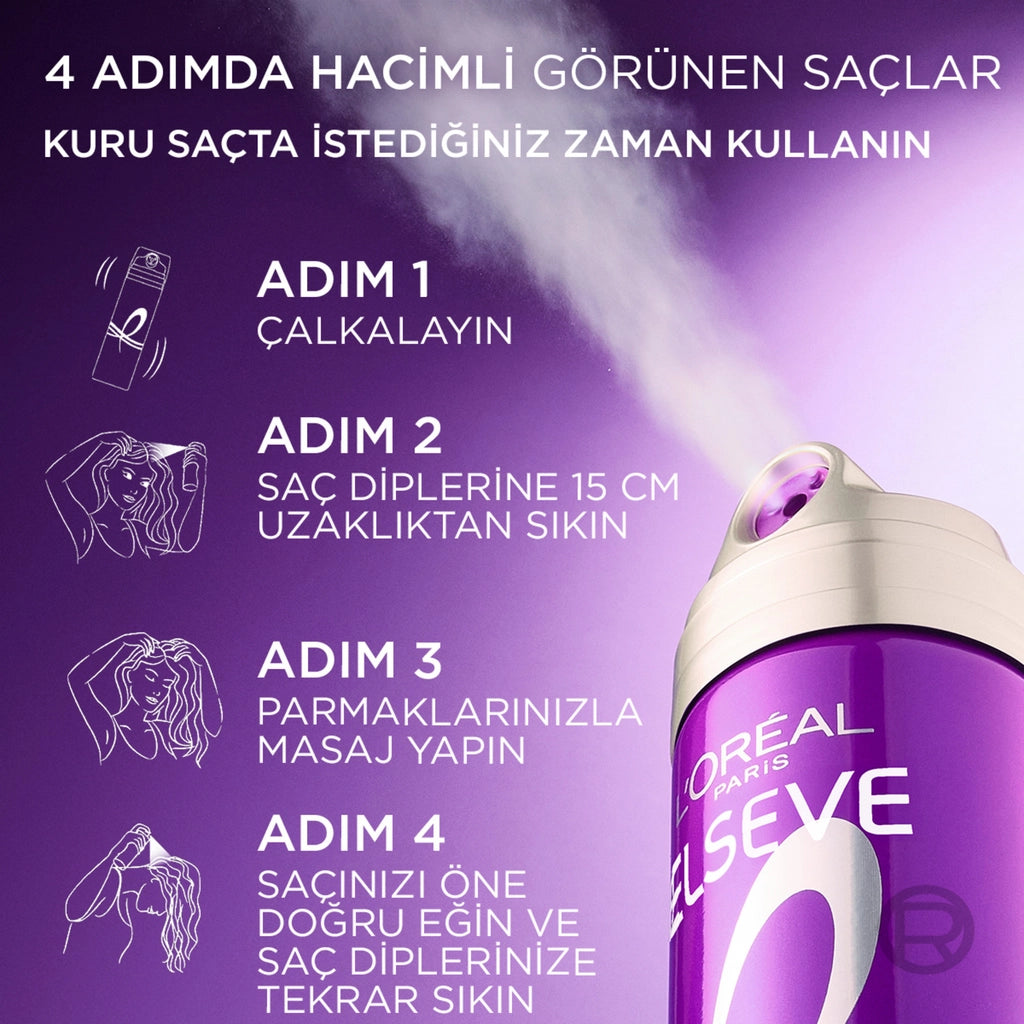 Loreal Paris Elseve Volumizing Regenerating Hair Spray Containing Collagen Lifter (Collagen Peptides) 20
