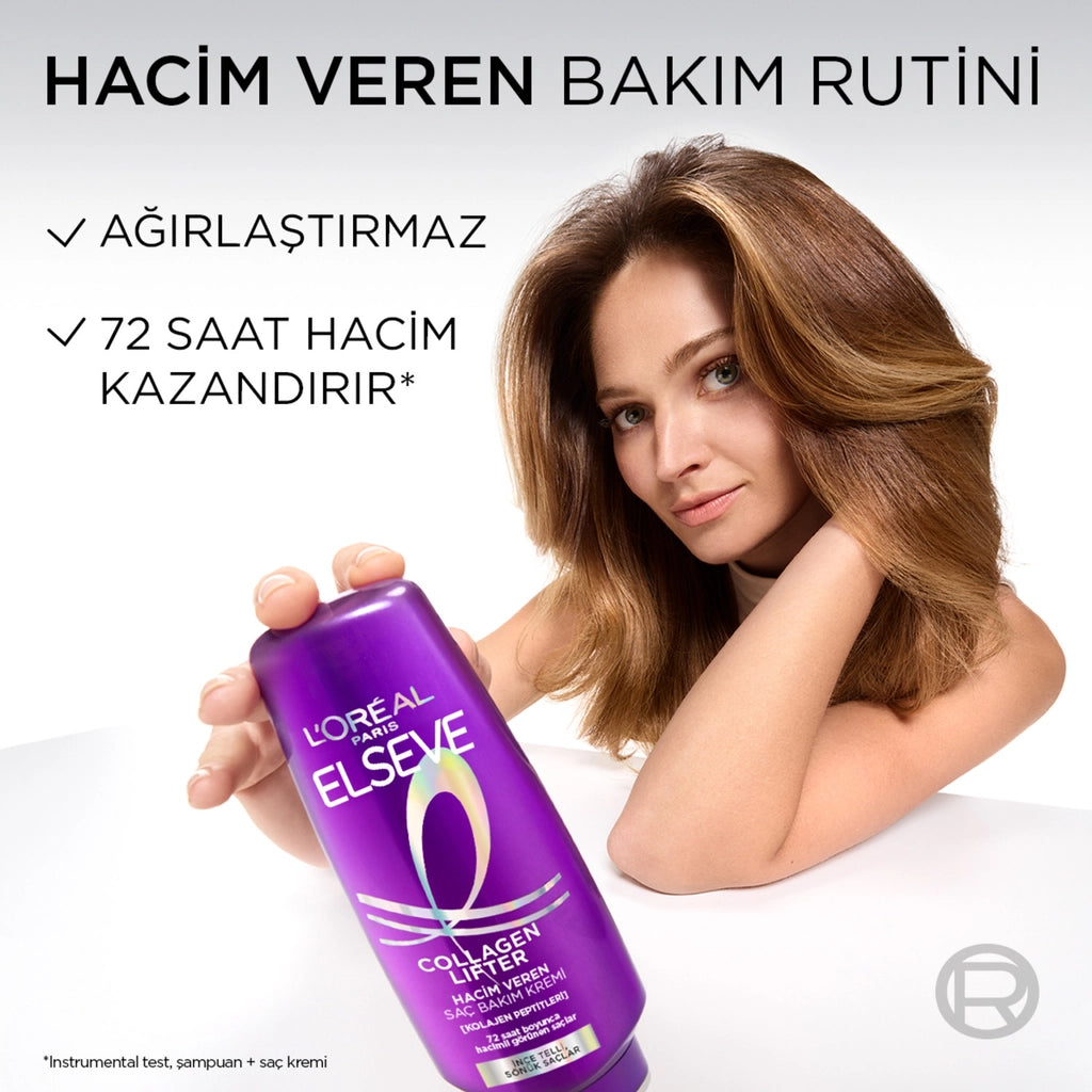 Loreal Paris Elseve Volumizing Hair Care Cream Containing Collagen Lifter (Collagen Peptides) 250 ml