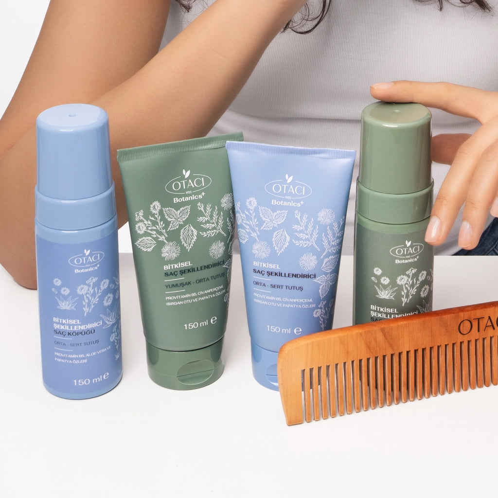 Otacı Botanics Herbal Styling Hair Mousse 150 ml (Soft &amp; Medium Hold)