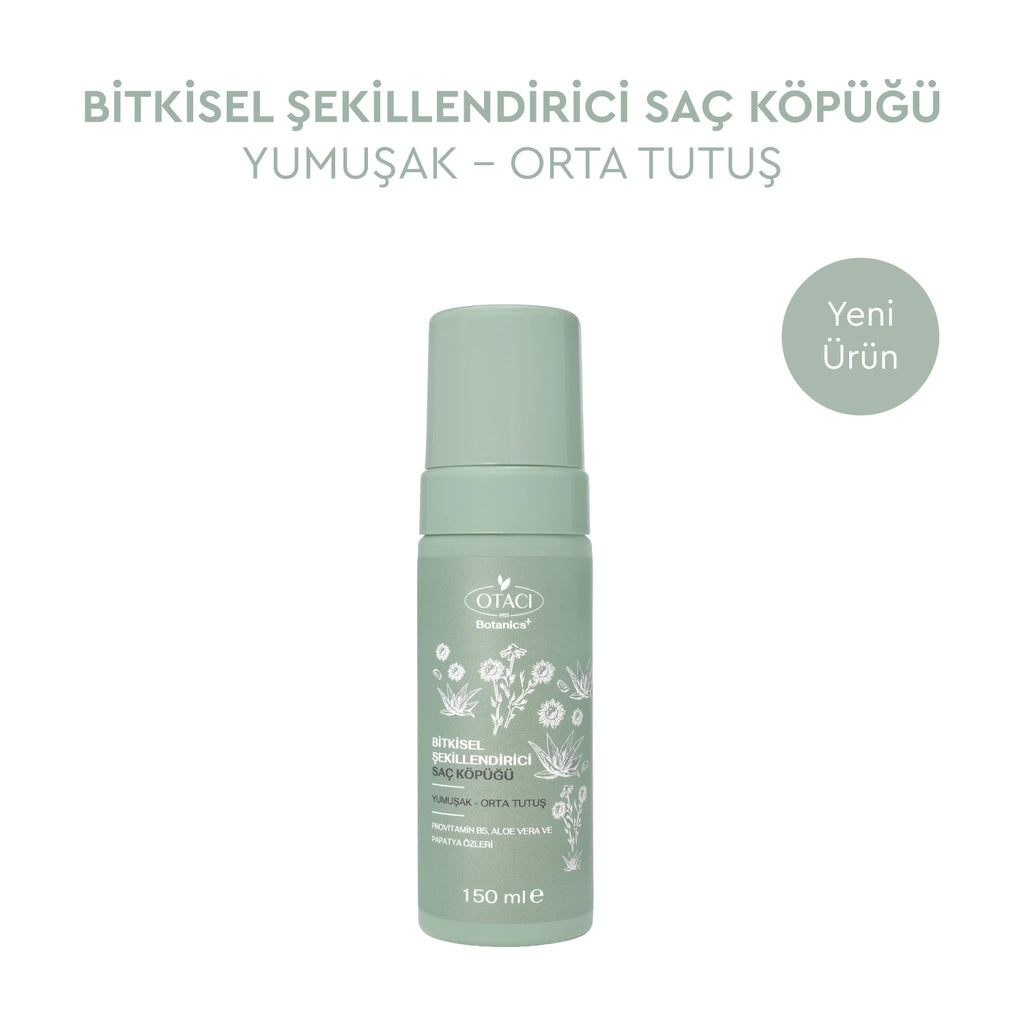Otacı Botanics Herbal Styling Hair Mousse 150 ml (Medium &amp; Hard Hold)