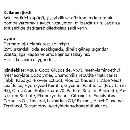 Otacı Botanics Herbal Styling Hair Mousse 150 ml (Soft &amp; Medium Hold)