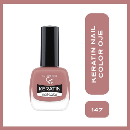 Golden Rose Keratin Nail Color Nail Polish Transparent