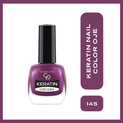 Golden Rose Keratin Nail Color Nail Polish Transparent