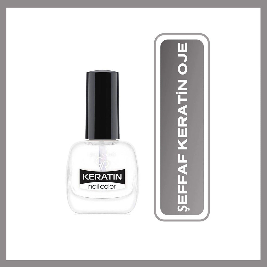 Golden Rose Keratin Nail Color Nail Polish Transparent