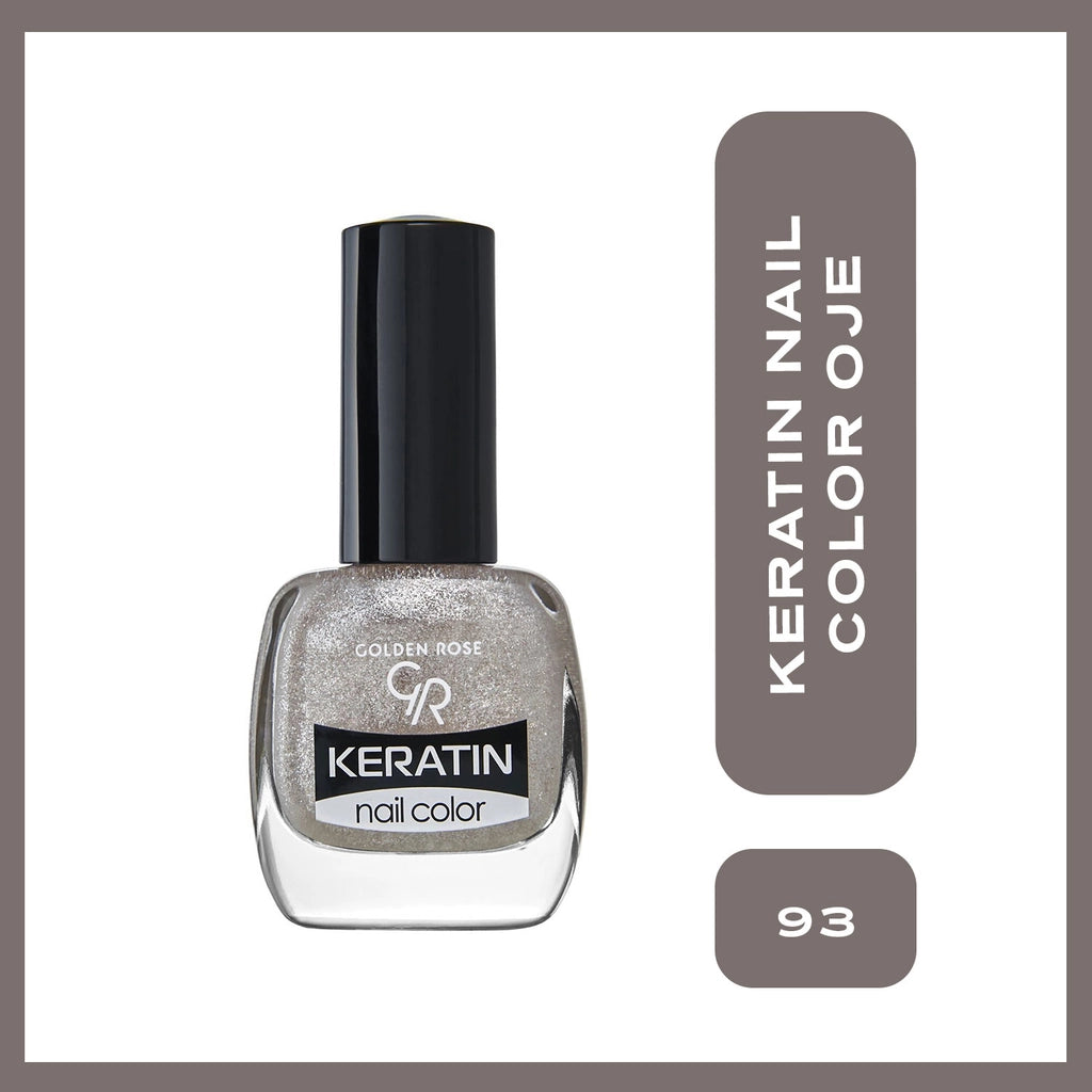 Golden Rose Keratin Nail Color Nail Polish Transparent