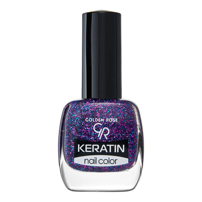 Golden Rose Keratin Glitter Nail Polish No: 414